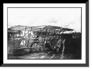 Historic Framed Print, Stebbins-Geynet tri-plane [190?),  17-7/8" x 21-7/8"