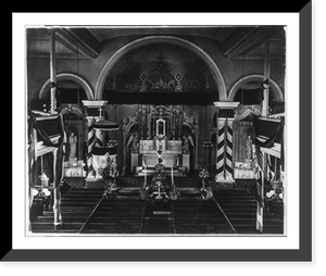 Historic Framed Print, Interior of Saint Matthews Church, Washington, D.C.,  17-7/8" x 21-7/8"