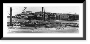 Historic Framed Print, [Hurricane damage, Miami, Florida],  17-7/8" x 21-7/8"