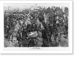 Antique Photo Print - The crusaders marching embattle 'gainst