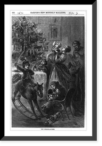 Vintage Photo Print - Christmas - The tree - Antique Wall Decor Print
