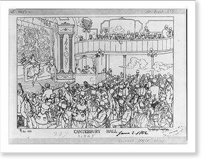 Historic Architecture - Canterbury Hall - Antique Wall Decor Print