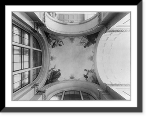 Allegorical mural paintings on dome of Manufacturer's Building, Chicago World's Fair, 1893: 4 unidentified figures (by Reinhart), Antique Wall Art