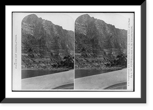 Historic Framed Print, Portage of Log Cabin Cliff,  17-7/8" x 21-7/8"