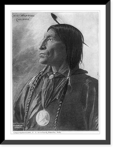 Historic Framed Print, Chief Wolf Robe,  17-7/8" x 21-7/8"