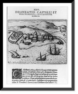 Historic Framed Print, Castellum La Mina...,  17-7/8" x 21-7/8"