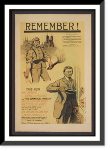 Historic Framed Print, Remember!,  17-7/8" x 21-7/8"