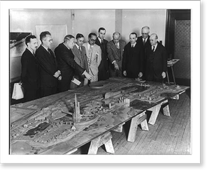 Vintage Photo Print - World's Fairs - Architects and amusement