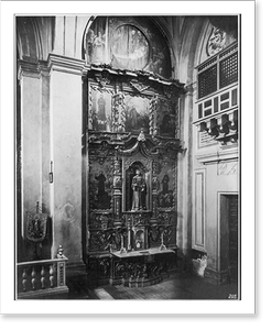 Vintage Photo Print - San Diego - Iglesia de Altar of San Francixco de