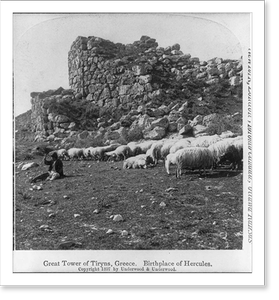 Antique Architecture - Great tower of Tiryns, Greece