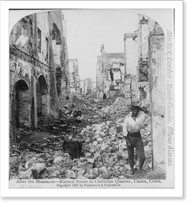 Historic Street Photo - After the massacre - Historic Wall Art Gift