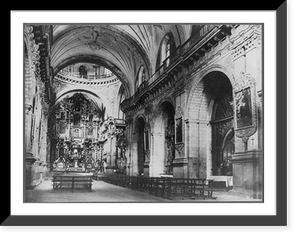 Historic Framed Print, High altar in Iglesia de Lo Compa&ntilde;ia, Cuzco, Peru,  17-7/8" x 21-7/8"