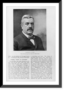 George Barnsdale Cox. Boss of the worst-governed city in the United States, Cincinnati. Head and shoulders, facing right Classic, Vintage Print