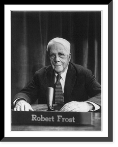 Historic Framed Print, Robert Frost, 1874-1963,  17-7/8" x 21-7/8"