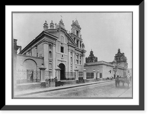 Historic Framed Print, Iglesia y Convento de Santa Teresa, C&oacute;rdoba, Argentina, 1905,  17-7/8" x 21-7/8"