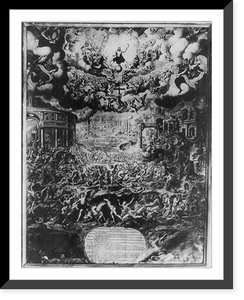 Historic Framed Print, The last judgement,  17-7/8" x 21-7/8"