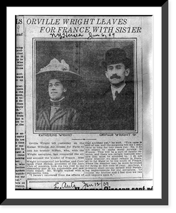 28 pages of clippings from various U.S. and French newspapers concerning aviation activites of Wright Brothers between 1903 and 1909 - 4, Vintage Wall Art