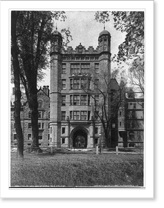 Antique Architecture - Phelps Hall and gateway, Yale College