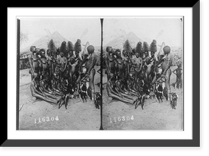 Historic Framed Print, [West Africa, 1909: group of nearly-naked women with several goats],  17-7/8" x 21-7/8"