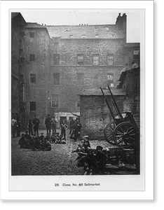 Black & White Photo - Close, No. 46 Saltmarket - Historic Wall Art Gift