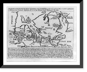 Der K:M: von Schweden und dero armee wunderbarer zug zw&ouml;lff Meilen &uuml;ber das gefrorne Meer nemlich au (Sb (BJ&uuml;ttland in F&uuml;hnen und Seeland, Historic Print