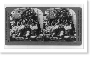 Historic Photo Print - Christmas - The children's dinner party