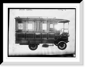 Historic Framed Print, Motor Chapel,  17-7/8" x 21-7/8"