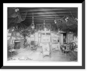 Historic Framed Print, Parker Mann's studio,  17-7/8" x 21-7/8"