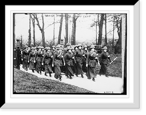 Historic Framed Print, British women in Army Camp,  17-7/8" x 21-7/8"