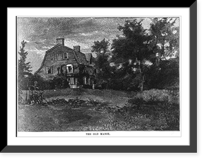 Historic Framed Print, The old manse,  17-7/8" x 21-7/8"