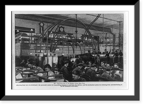 Main operating room of the Western Union, N.Y, Vintage Poster