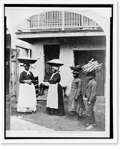 Historic Street Photo - Charleston - African Americans working