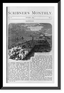 Antique Maritime - The arrival - Nantucket wharf