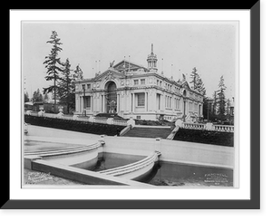 Alaska-Yukon-Pacific Exposition, Seattle: Mines Bldg. and cascades, Vintage Print