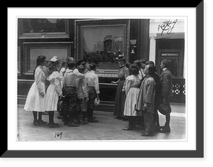 Historic Framed Print, [Washington, D.C. public schools - art gallery field trip - viewing painting],  17-7/8" x 21-7/8"