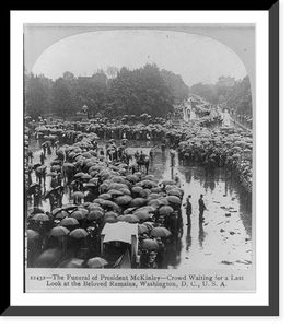 The funeral of President McKinley - crowd waiting for a last look at the beloved remains, Wash., D.C, Historic Reproduction