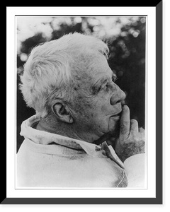 Historic Framed Print, Robert Lee Frost, 1857-1963,  17-7/8" x 21-7/8"