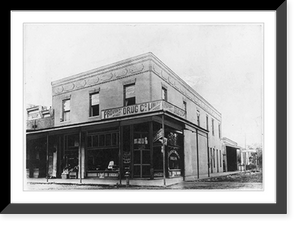 Historic Framed Print, [Extreior of Providence Drug Co., Limited, Lake Providence, La.],  17-7/8" x 21-7/8"