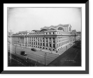 Historic Framed Print, Pennsylvania Railroad Station, New York City,  17-7/8" x 21-7/8"