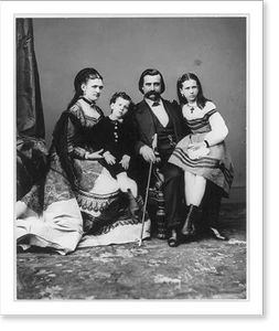 Historic Photo Print - John Alexander Logan and family