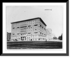 Historic Framed Print, New York City: Plaza Hotel,  17-7/8" x 21-7/8"