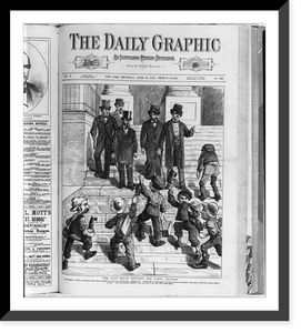 Historic Framed Print, [Daily Graphic cartoons of the 1876 Pres. campaign: The last brush between party leaders"]",  17-7/8" x 21-7/8"