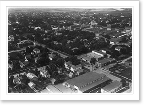 Antique Bird's Eye View - Aerial view of Stuttgart, Arkansas