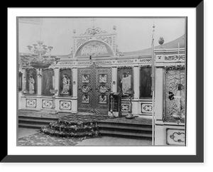 Historic Framed Print, [Interior of St. Michael's Cathedral, Sitka, Alaska],  17-7/8" x 21-7/8"