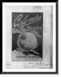 Historic Framed Print, [Poster designs for Columbia Bicycle advertisements]: Standard of the World"",  17-7/8" x 21-7/8"