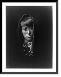 Historic Framed Print, An Acoma woman,  17-7/8" x 21-7/8"