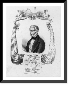 Historic Framed Print, Luigi Piana, aereonauta Bolognese.Corso 145.,  17-7/8" x 21-7/8"