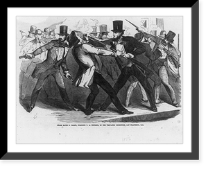 Vintage Americana Print - San Francisco - Judge David S. Terry, 1856