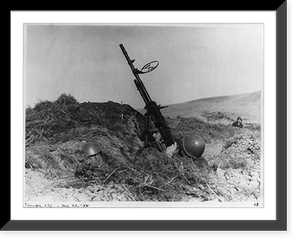 Antique Photo Print - Anti-aircraft unit in dugout position