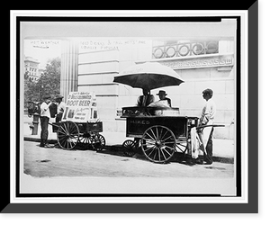 Historic Framed Print, Peddlers - iced drinks and snacks - Aug. 7, 1908,  17-7/8" x 21-7/8"
